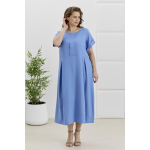 Платье женское "Скарлет" плательная ткань (р-ры: 48-58) голубой