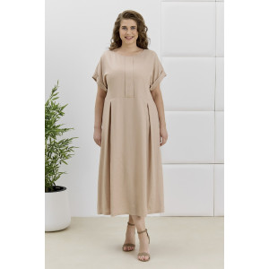 Платье женское "Скарлет" плательная ткань (р-ры: 48-58) бежевый