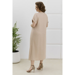 Платье женское "Скарлет" плательная ткань (р-ры: 48-58) бежевый