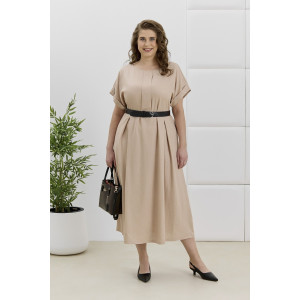 Платье женское "Скарлет" плательная ткань (р-ры: 48-58) бежевый