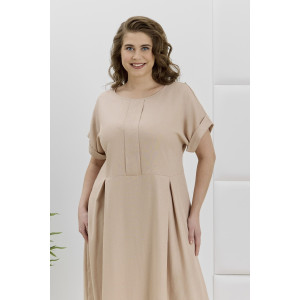Платье женское "Скарлет" плательная ткань (р-ры: 48-58) бежевый