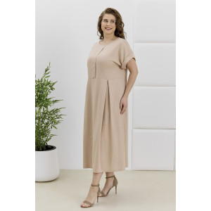 Платье женское "Скарлет" плательная ткань (р-ры: 48-58) бежевый