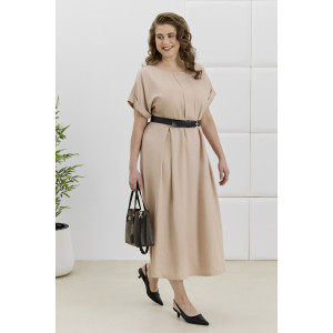 Платье женское "Скарлет" плательная ткань (р-ры: 48-58) бежевый