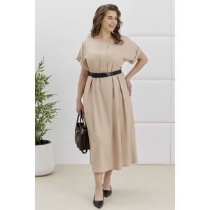 Платье женское "Скарлет" плательная ткань (р-ры: 48-58) бежевый