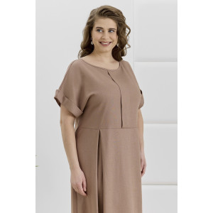 Платье женское "Скарлет" плательная ткань (р-ры: 48-58) коричневый