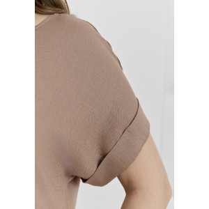 Платье женское "Скарлет" плательная ткань (р-ры: 48-58) коричневый