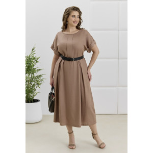 Платье женское "Скарлет" плательная ткань (р-ры: 48-58) коричневый