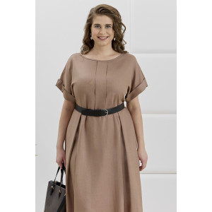Платье женское "Скарлет" плательная ткань (р-ры: 48-58) коричневый