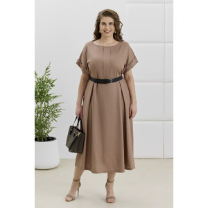 Платье женское "Скарлет" плательная ткань (р-ры: 48-58) коричневый