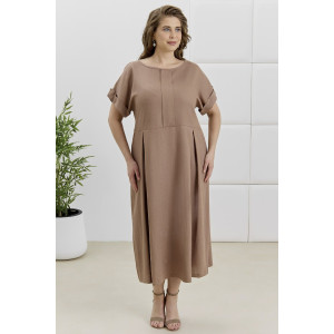 Платье женское "Скарлет" плательная ткань (р-ры: 48-58) коричневый