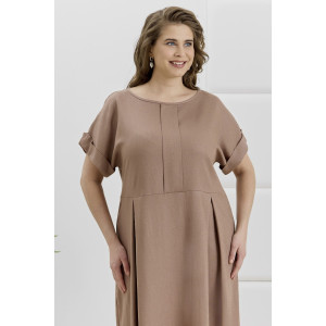 Платье женское "Скарлет" плательная ткань (р-ры: 48-58) коричневый
