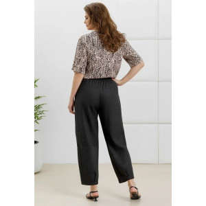 Брюки женские "Габриэлла" плательная ткань (р-ры: 48-58) черный