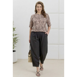 Брюки женские "Габриэлла" плательная ткань (р-ры: 48-58) черный