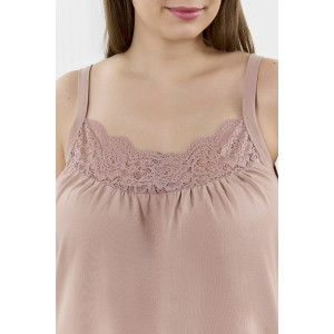 Сорочка женская "Забвение-1" кулирка (р-ры: 48-58) бежевый