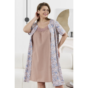 Сорочка женская "Забвение-1" кулирка (р-ры: 48-58) бежевый