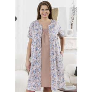 Сорочка женская "Забвение-1" кулирка (р-ры: 48-58) бежевый