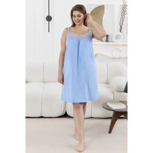 Сорочка женская "Забвение-1" кулирка (р-ры: 48-58) голубой