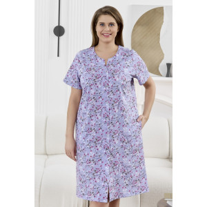 Халат женский "Забвение-2" кулирка (р-ры: 48-58) сиреневый