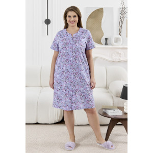 Халат женский "Забвение-2" кулирка (р-ры: 48-58) сиреневый