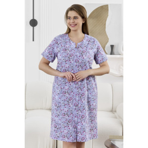 Халат женский "Забвение-2" кулирка (р-ры: 48-58) сиреневый