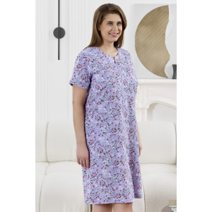 Халат женский "Забвение-2" кулирка (р-ры: 48-58) сиреневый