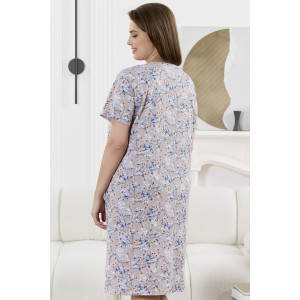 Халат женский "Забвение-2" кулирка (р-ры: 48-58) бежевый