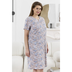 Халат женский "Забвение-2" кулирка (р-ры: 48-58) бежевый