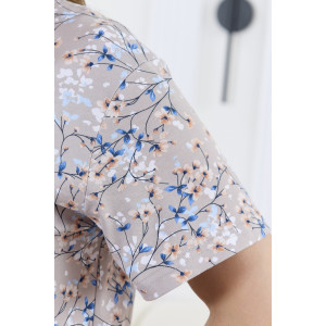 Халат женский "Забвение-2" кулирка (р-ры: 48-58) бежевый