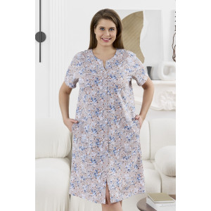 Халат женский "Забвение-2" кулирка (р-ры: 48-58) бежевый