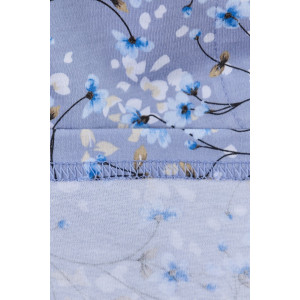 Халат женский "Забвение-2" кулирка (р-ры: 48-58) голубой