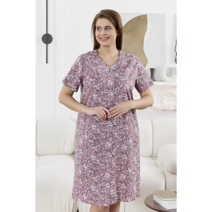 Халат женский "Забвение-2" кулирка (р-ры: 48-58) капучино