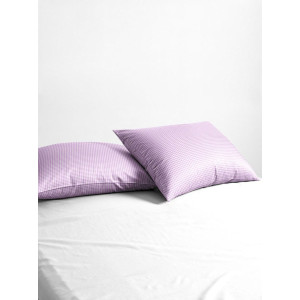 Наволочки классические поплин "Клеточка" сиреневый (2 шт.)
