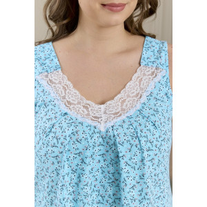 Сорочка женская "Мадера-4" кулирка (р-ры: 48-62) бирюзовый