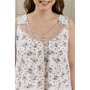 Сорочка женская "Мадера-4" кулирка (р-ры: 48-62) молочный