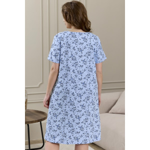 Сорочка женская "Мадера-3" кулирка (р-ры: 50-64) голубой