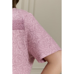 Сорочка женская "Мадера-3" кулирка (р-ры: 50-64) сухая роза