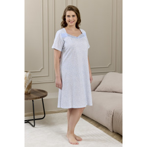 Сорочка женская "Мадера-3" кулирка (р-ры: 50-64) молочный