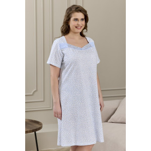 Сорочка женская "Мадера-3" кулирка (р-ры: 50-64) молочный