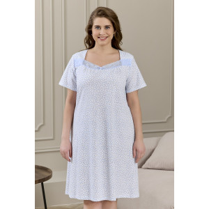 Сорочка женская "Мадера-3" кулирка (р-ры: 50-64) молочный