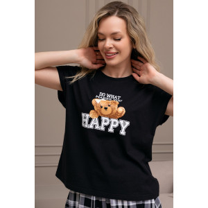 Костюм двойка женский "Мишель-5" кулирка (р-ры: 44-54) черный