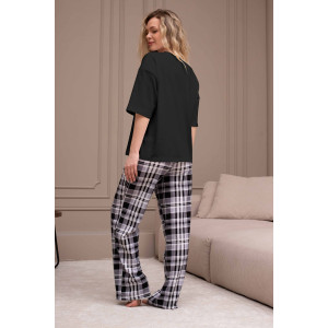 Костюм двойка женский "Мишель-4" кулирка (р-ры: 44-54) черный