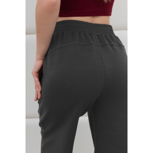 Брюки женские "Бейс" футер вискозный (р-ры: 46-56) антрацит