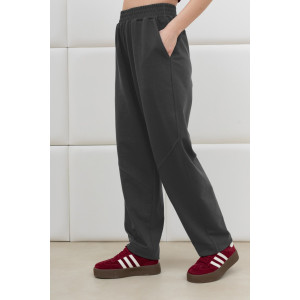 Брюки женские "Бейс" футер вискозный (р-ры: 46-56) антрацит