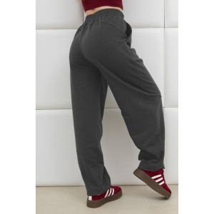 Брюки женские "Бейс" футер вискозный (р-ры: 46-56) антрацит