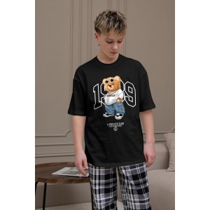 Костюм двойка детский "Мишель-3" кулирка (р-ры: 140-170) черный