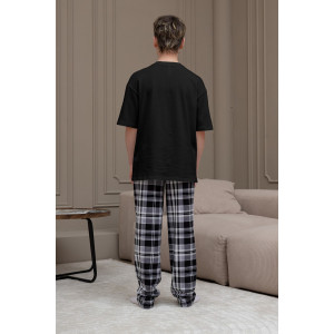 Костюм двойка детский "Мишель-3" кулирка (р-ры: 140-170) черный