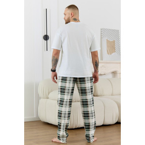 Костюм двойка мужской "Мишель-6" кулирка (р-ры: 48-58) зеленый