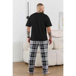 Костюм двойка мужской "Мишель-6" кулирка (р-ры: 48-58) черный