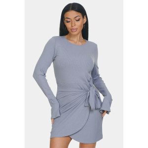 Платье женское "Вэнди" лапша (р-ры: 46-56) серый
