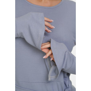 Платье женское "Вэнди" лапша (р-ры: 46-56) серый